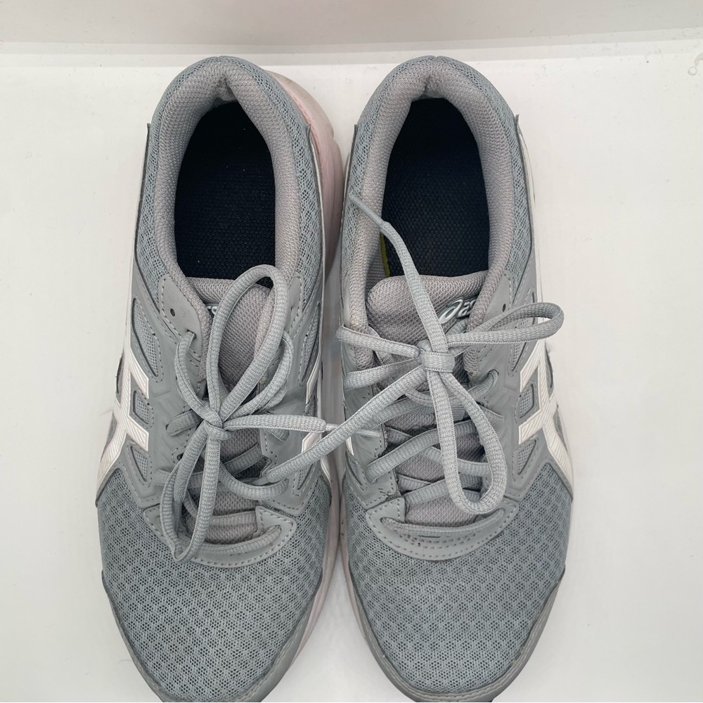 Asics Gray and White Athletic Shoes